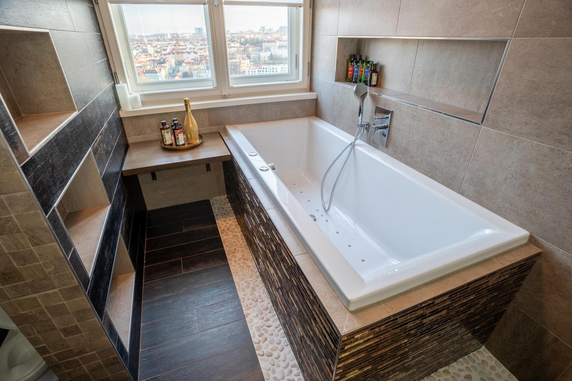 Luxury Rooftop Appartment With Fantastic Views ปราก ภายนอก รูปภาพ
