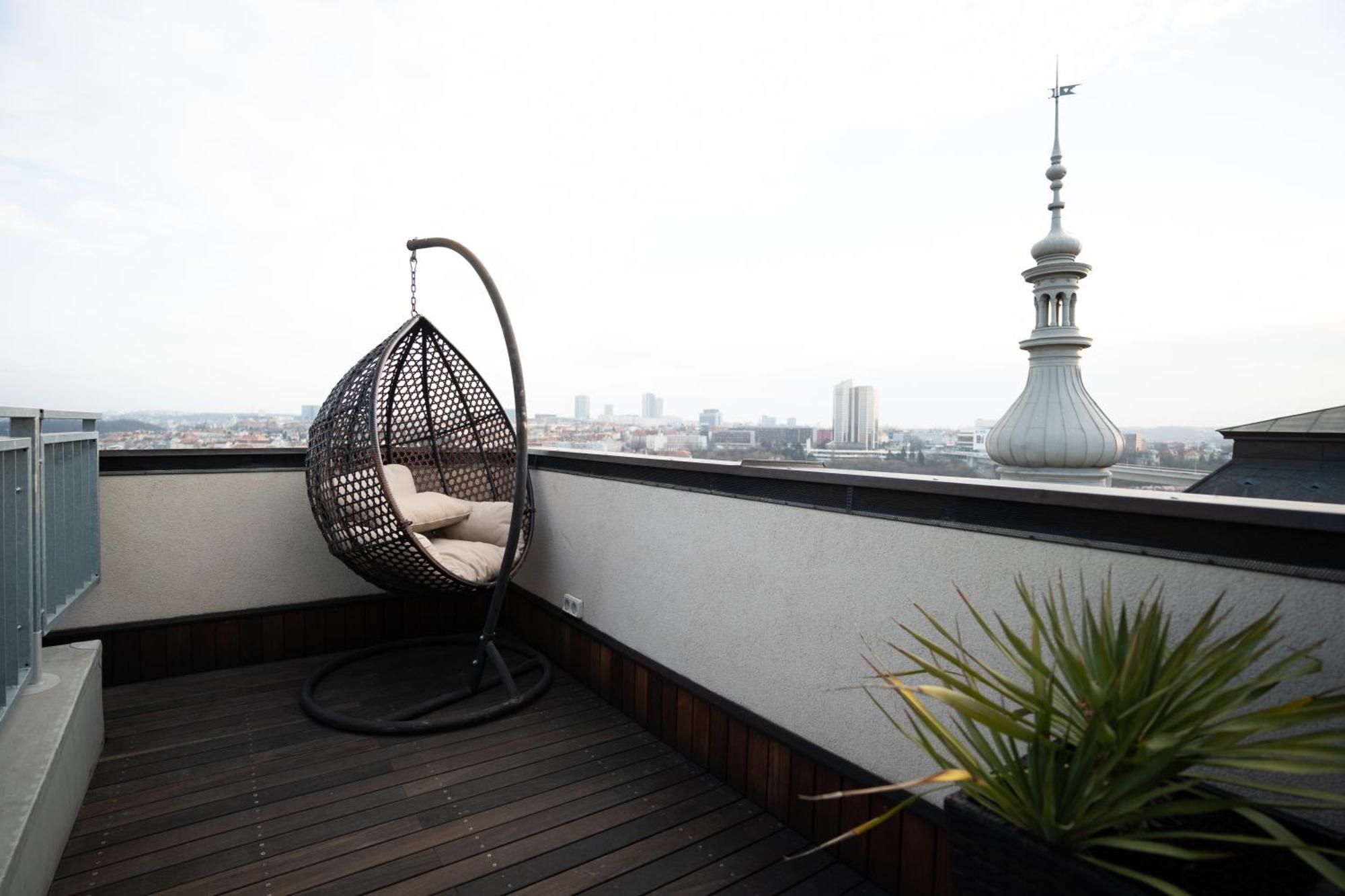 Luxury Rooftop Appartment With Fantastic Views ปราก ภายนอก รูปภาพ